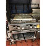 SS Griddle, Vulcan, 3 x 3 x 3 1/2 ft Located: Main Kitchen, adjacent to Palace Grill Asset #: N/