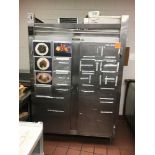 SS Refrigerator, double door, Traulsen, 5 ft x 3 ft x 7 ft Located: Main Kitchen, adjacent to Palace