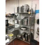 SS Shelf, no contents Located: Main Kitchen, adjacent to Palace Grill Asset #: N/A ***NOTE from