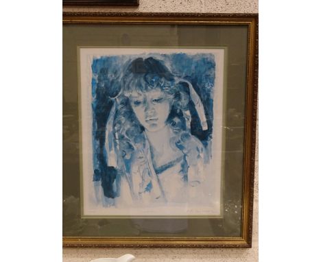 R O Lenkiewicz (1941-2002), 'The Mary Notebook', with a signed certificate of authenticity from an edition of 350, in outer s