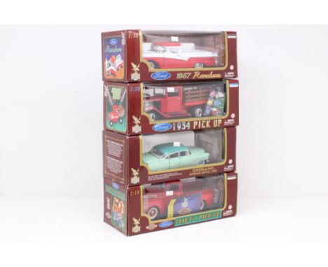 Road Legends: A collection of four boxed Road Legends, 1:18 Scale diecast models, to comprise: 1957 Ford Ranchero, 1934 Ford 