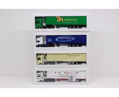 Eligor: A collection of four boxed Eligor, 1/43 Scale diecast model cab and trailer to comprise References: 112756, 112776, 1