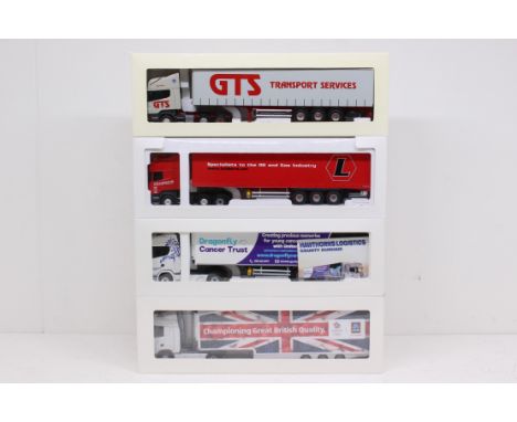 Eligor: A collection of four boxed Eligor, 1/43 Scale diecast model cab and trailer to comprise References: 113812, 114205, 1
