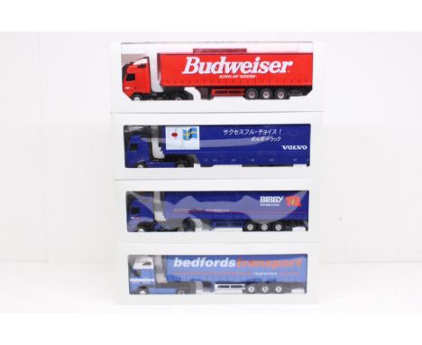 Eligor: A collection of four boxed Eligor, 1/43 Scale diecast model cab and trailer to comprise References: 111592, 111832, 1
