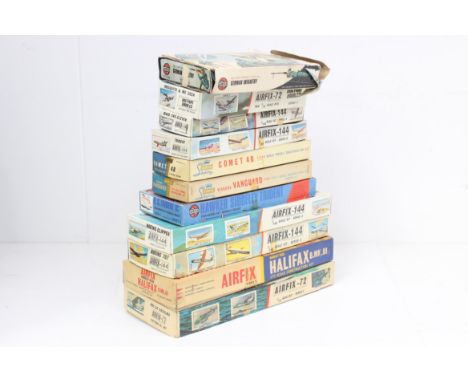 Airfix: A collection of assorted boxed Airfix model kits, to include: PBY-5A Catalina, Handley Page Halifax B.Mk III, Boeing 