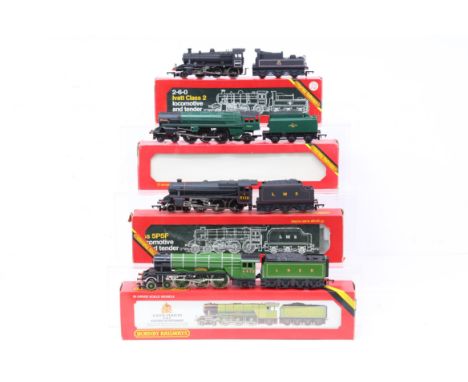 Hornby: A collection of four boxed Hornby Railways, OO Gauge, locomotives and tender to comprise: LNER Flying Scotsman 4472 R