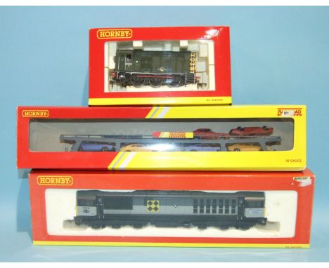 Hornby OO Gauge, R2345 BR Class 58 Co-Co Diesel Electric locomotive no.58046, R 2977XS BR 0-6-0 Class 08 Diesel Electric Shun