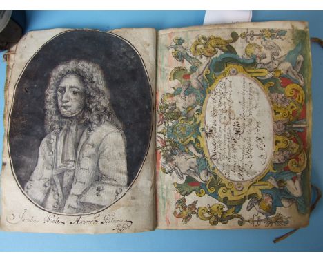 An early-18th century hand-written volume of the Kings and Queens of England by W S Also (?), From Egbert to Queen Elizabeth 