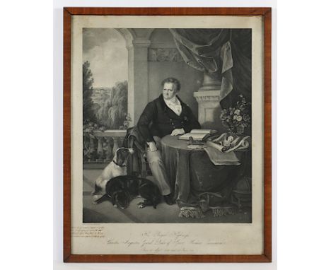 KARL AUGUST ZU SACHSEN WEIMAR-EISENACH, Lithografie, 48 x 42, ENGLAND, um 1830/40, R. 