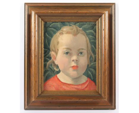 SCHÖNBERGER, Martin (1864-1943), "Portrait eines Mädchens", Öl/Lwd., 27 x 21,5, oben rechts signiert, R. 