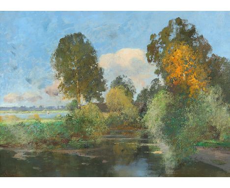 LE SUIRE, Hermann von (1861-1933), "Moorlandschaft", Öl/Lwd., 55 x 77, unten links signiert, R. 