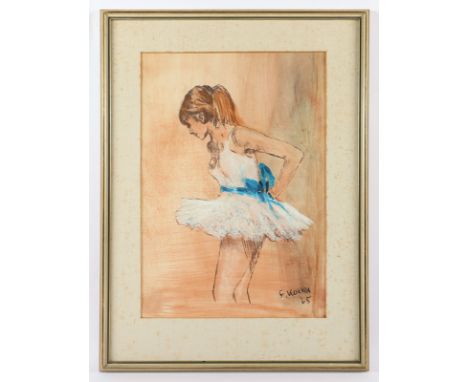KOCKS, Fred (1905-1989), "Ballerina", Mischtechnik/Papier, 46 x 32 (Passepartoutausschnitt), unten rechts signiert und "65" d