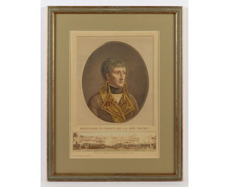 NAPOLEON, als erster Konsul, von Pierre Audouin (1768-1822), Radierung, 33 x 23, R. 