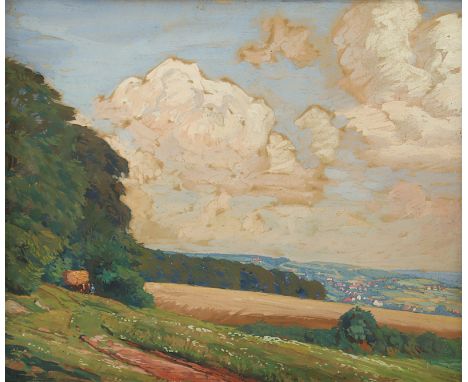 KÄMMERER, Robert (1870-1950), "Spätsommerliche Landschaft", Gouache/Papier, 27 x 35, unten links signiert, R. 