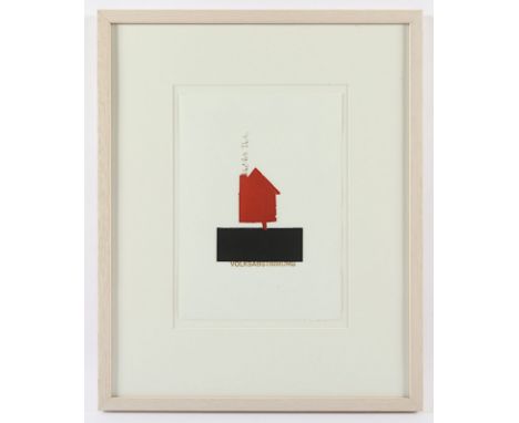 DAHN, Walter, "Volksabstimmung", Lithokat, ca. 16 x 12, handsigniert, R. 