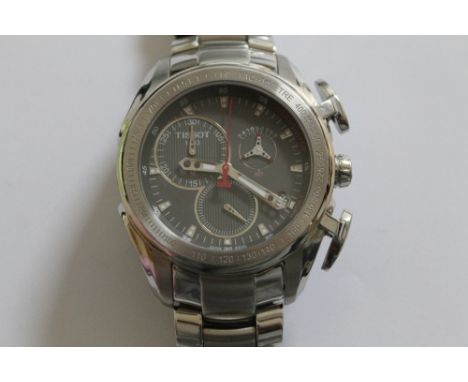 A GENTS TISSOT T SPORT RACING CHRONOGRAPH QUARTZ WRIST WATCH,  Dia 4.5 cm