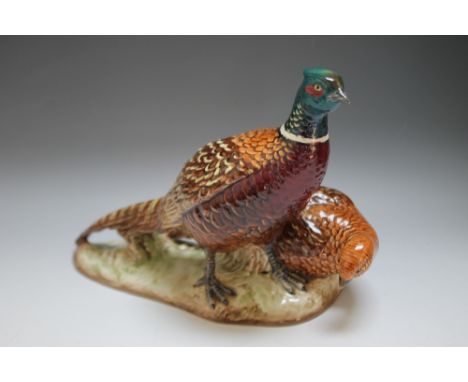 A BESWICK PHEASANT GROUP FIGURE, model number 2078