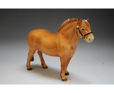 A BESWICK NORWEGIAN FJORD HORSE, in typical Dunn gloss, model number 2282 