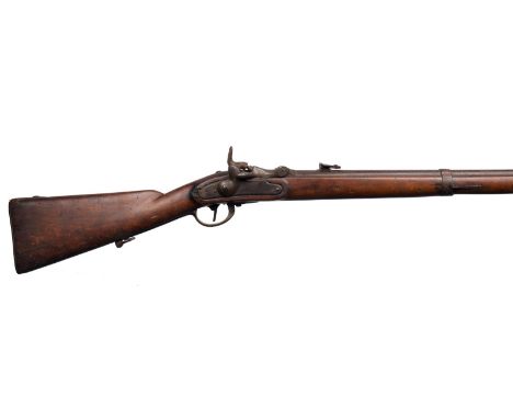 An Austrian 14x33mm rimfire Wänzl service rifle, barrel 34.5 in. with ladder back sight, single loading hinged block action, 