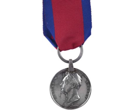 A Waterloo Medal 1815, re-named (EDWARD BRADLEY 2ND REGT LIFE GUARDS*), engraved in serif capitals, except the final word whi