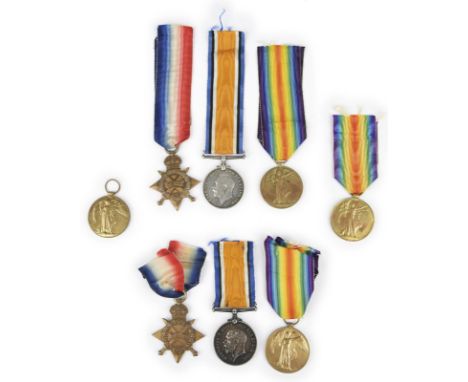 A quantity of Great War awards to South African units, comprising: a 1914-15 Star, British War Medal and bilingual Victory Me