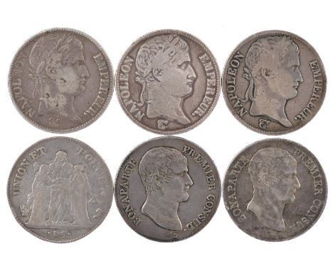 France - Republic: Napoleon as First Consul, silver five francs, AN 4 A (1795-96), Hercules group (KM 639.1), near fine; five