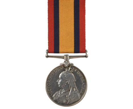 A Queen's Mediterranean Medal 1899-1902 to Private M. Murnane, Royal Munster Fusiliers, (3598 PTE M. MURNANE. RL: MUN: FUS;),