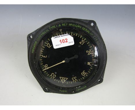 An RAF electrical indicator type 1 aircraft radio compass