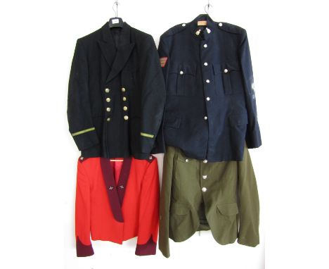 Four various post-War Army / Merchant Navy tunics