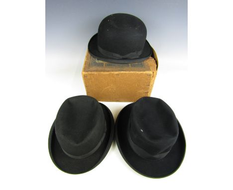 Three vintage gentlemen's hats