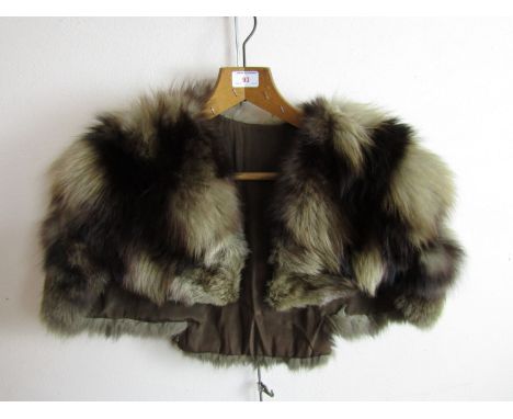 A vintage fur bolero jacket
