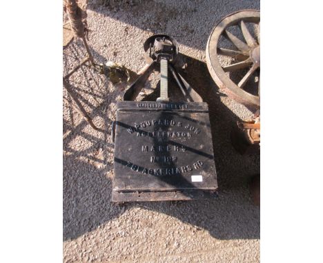 ACCELERATOR SCALE BY W POUPARD &amp; SON NO 182 (200WEIGHT) HEIGHT APPROX 80CM