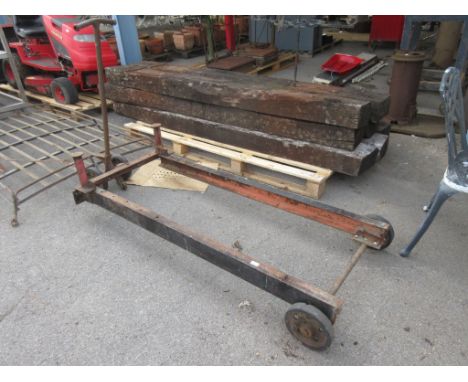 LARGE VINTAGE TROLLEY APPROX 200CM LONG