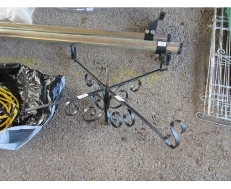 A WROUGHT IRON WEATHER VANE WIDTH APPROX 75 CM