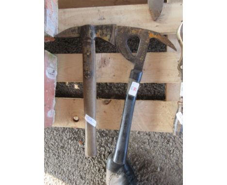 TWO VARIOUS VINTAGE FIRE AXES