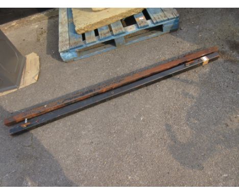PAIR OF METAL GATE POSTS
