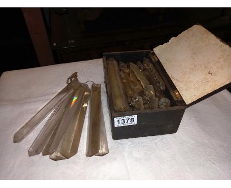 A box of chandelier droppers