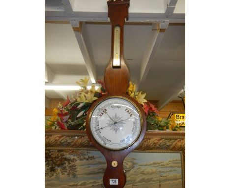 A Victorian mahogany barometer.