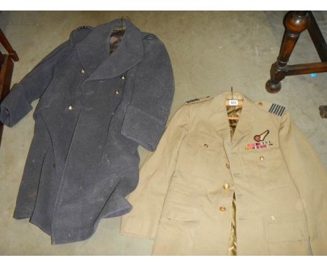 Two military jackets.Long coat has 2 labels. Burton Edinburgh and crombie aberdeen , no other labels/names. Green jacket labl