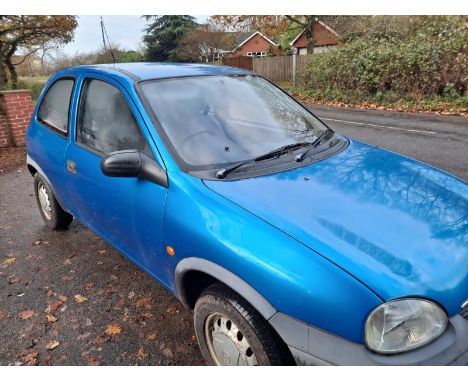 2000 Vauxhall Corsa Envoy Blue - X738 CCF - MOT Feb 2023, approx 37k miles, 2 previous owners, last owner 20 years, 2 stamps 