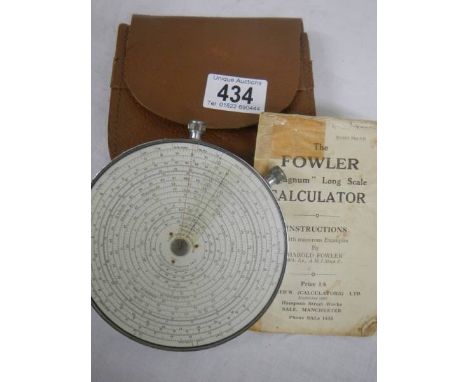 The Fowler 'Magnum' long scale calculator.