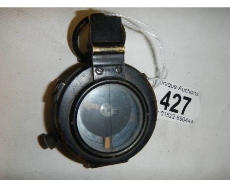 WW2 British Army prismatic compass (Mk IX) by J.M.Glauser, London