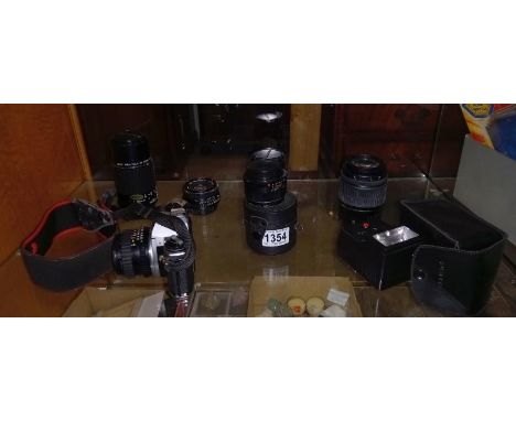 A good lot of Pentax lenses, camera etc.