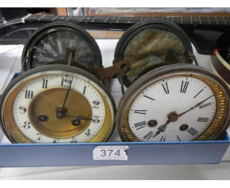 Two eight day French eight day clock movements.