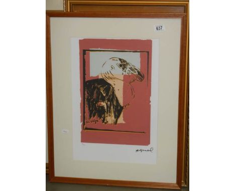 Andy Warhol (1928-1987) Limited edition offset lithograph hand numbered in pencil 41/125 on Fabriano paper&nbsp;with the Andy