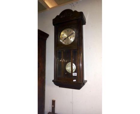An Edwardian wall clock, COLLECT ONLY.