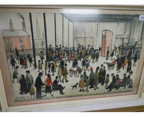 &nbsp;Laurence Stephen Lowry (1887-1976) Lithograph in colours on wove paper entitled ‘Punch &amp; Judy’ (SP21) 1943, printed