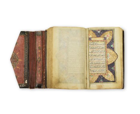Coran enluminé, Inde du Nord, probablement Afghanistan XIXe siècle An illuminated Qur'an, North India, probably Afghanistan, 