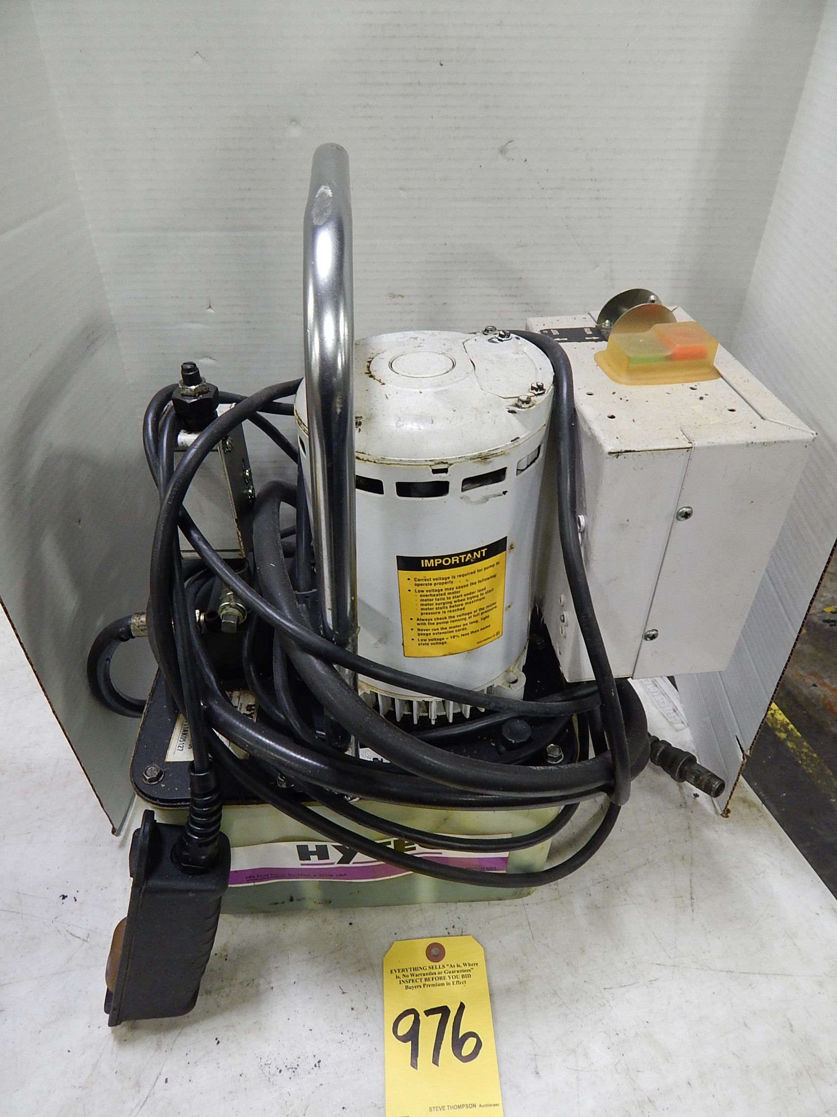 SPX Hytec Model B Hydraulic Pump, 5,000 PSI, Part 100179