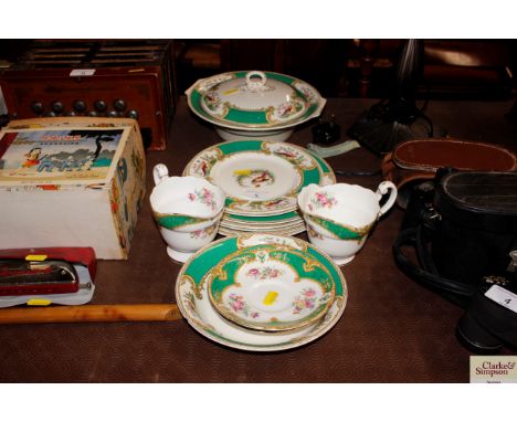 A quantity of Myott and Paragon teaware and matching tureen and cover 